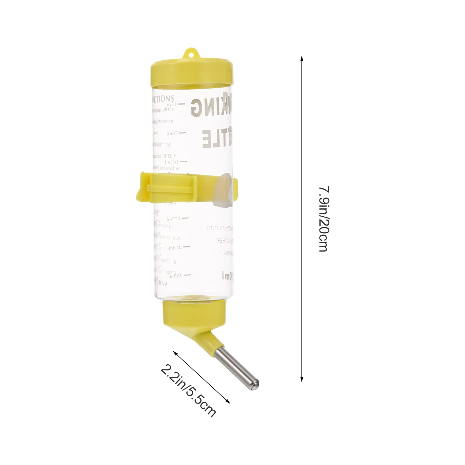 GALPADA Drinking Bottle 250ml Rabbit Water Fountain Guinea Pig Water Bottle Leakproof Durable