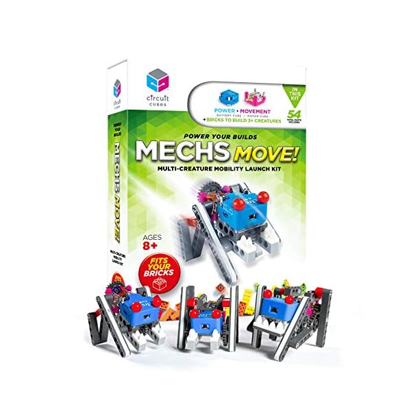 Circuit Cubes Mechs Move! Multi-Creature Mobility Launch Kit - Engineering STEM Kit for Children and Adults