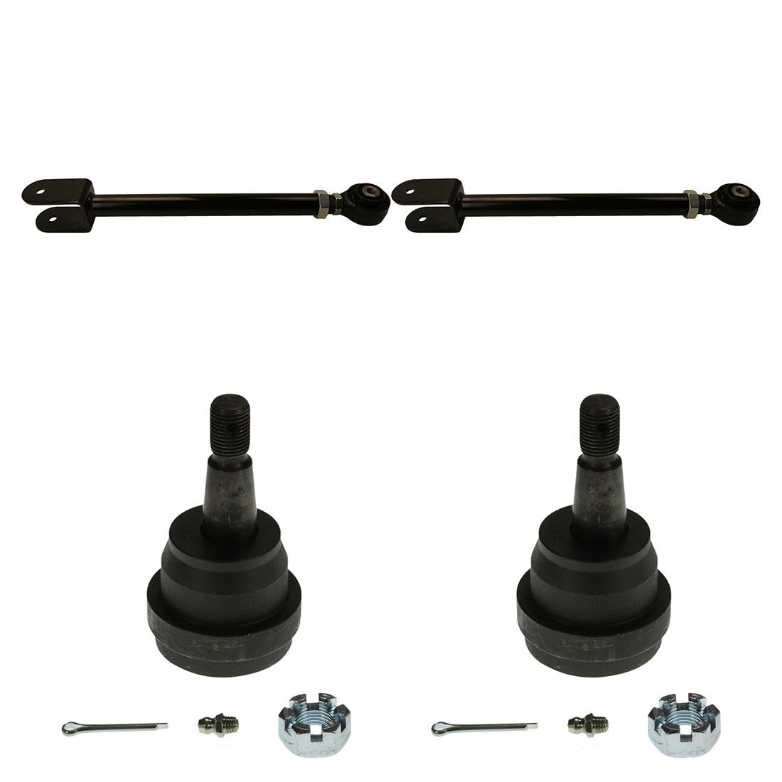 ArrhythmicControl Arm, Set 4 Front Upper Automotive Replacement Control Arms for Jeep Wrangler 2012 2013 2014 2015 2016 2017 2007 2008 2009 2010 2011 for Jeep Wrangler JK 2018