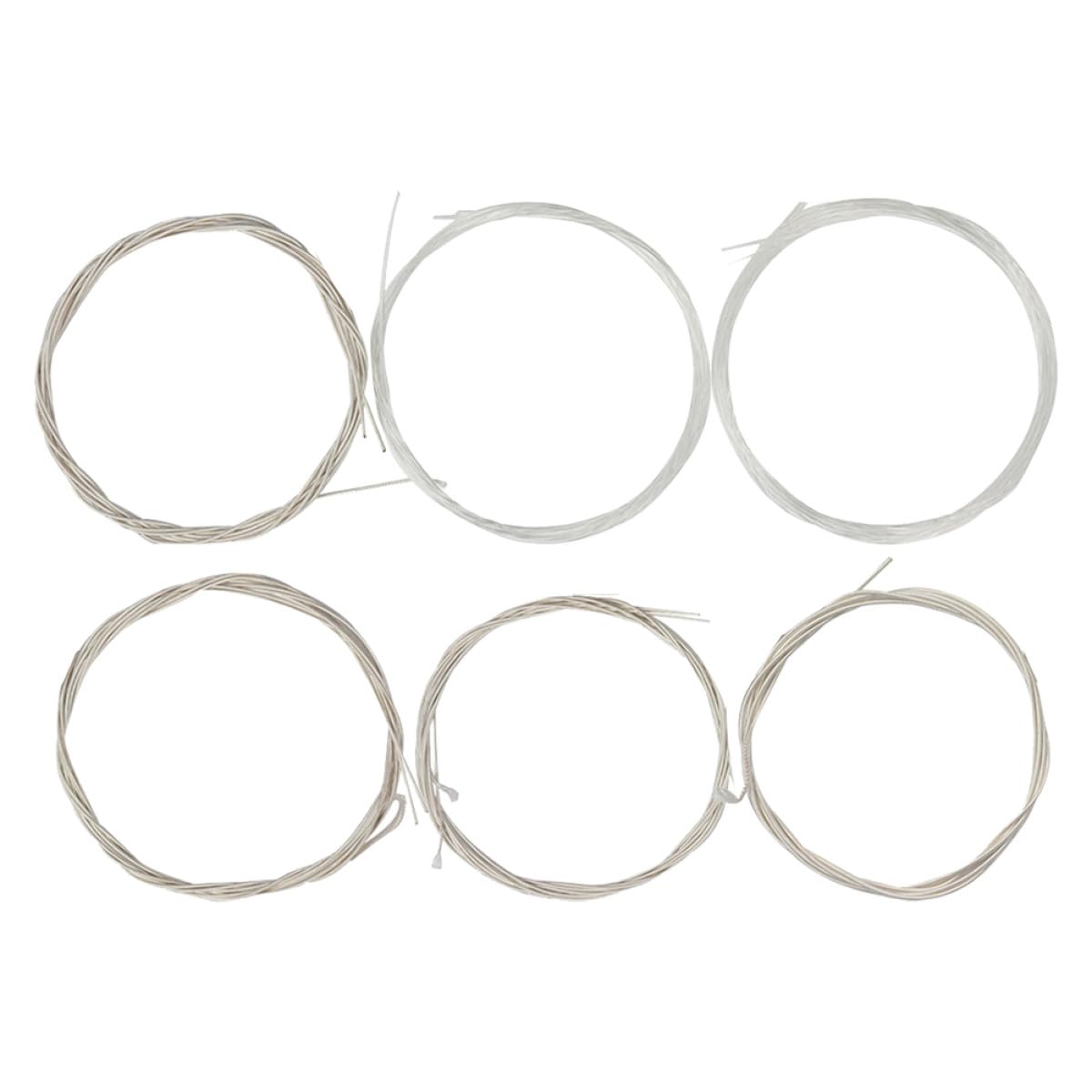 Universal Oud Strings Set 6pcs Nylon Strings Silver-Plated Copper Alloy Wound for Oud Instrument Accessories