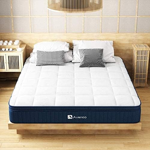 Amazon.co.jp Avenco Mattress, Queen, High Resilience, Ultra Thick, 10.