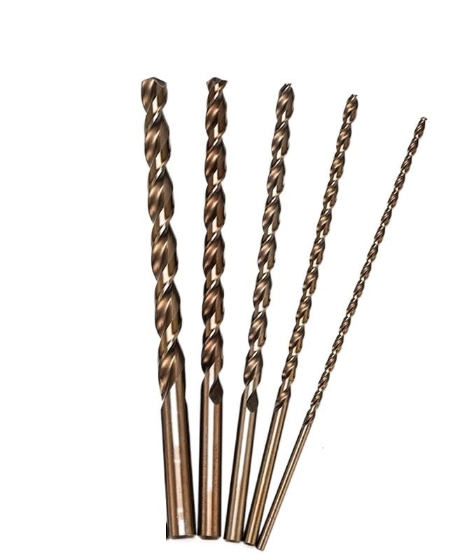 2/5 Pz 2mm-10mmx200mm Punta Lunga Da Trapano HSS CO M35 Parabolica Foratura Profonda for Acciaio Inossidabile Lega Di Acciaio Ghisa(3.5mm 5pcs)