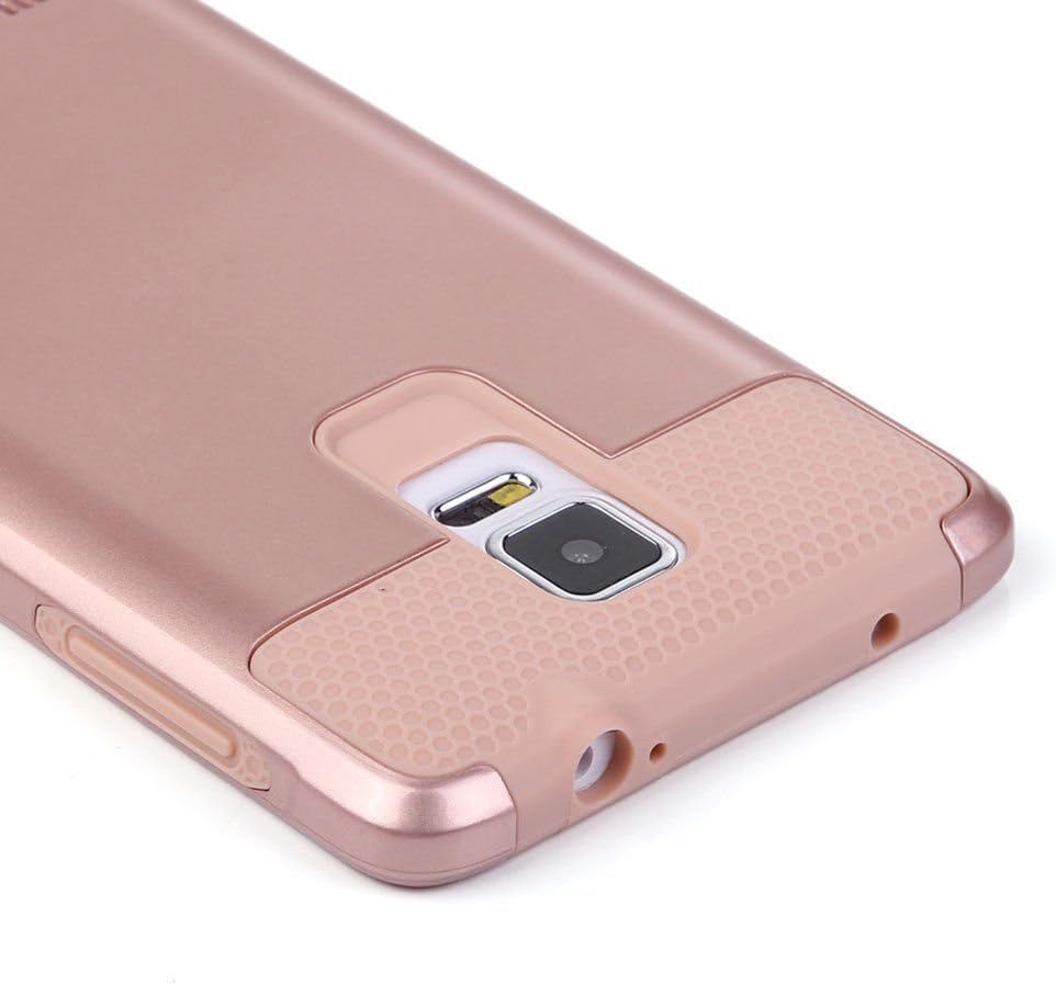 Note 4 Case,Eraglow Galaxy Note 4 Protective Case Shockproof Heavy Duty Hybrid Armor Protection Defender Case High Impact Case for Samsung Galaxy Note 4 (Gold)