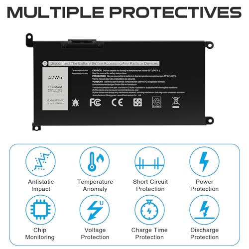 Image of Fancy Buying JPFMR DN33X RDNP5 65N6H Laptop Battery Replacement for Dell Chromebook 3100 3400 2-in-1 5488 5493 5593 P90F Series Notebook 0JPFMR 7MT0R 7MTOR 16DPH 7T0D3 07T0D3 07GDY