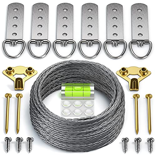 Photo 1 of Heavy Duty Picture Wire Hanging Kit - D-Ring