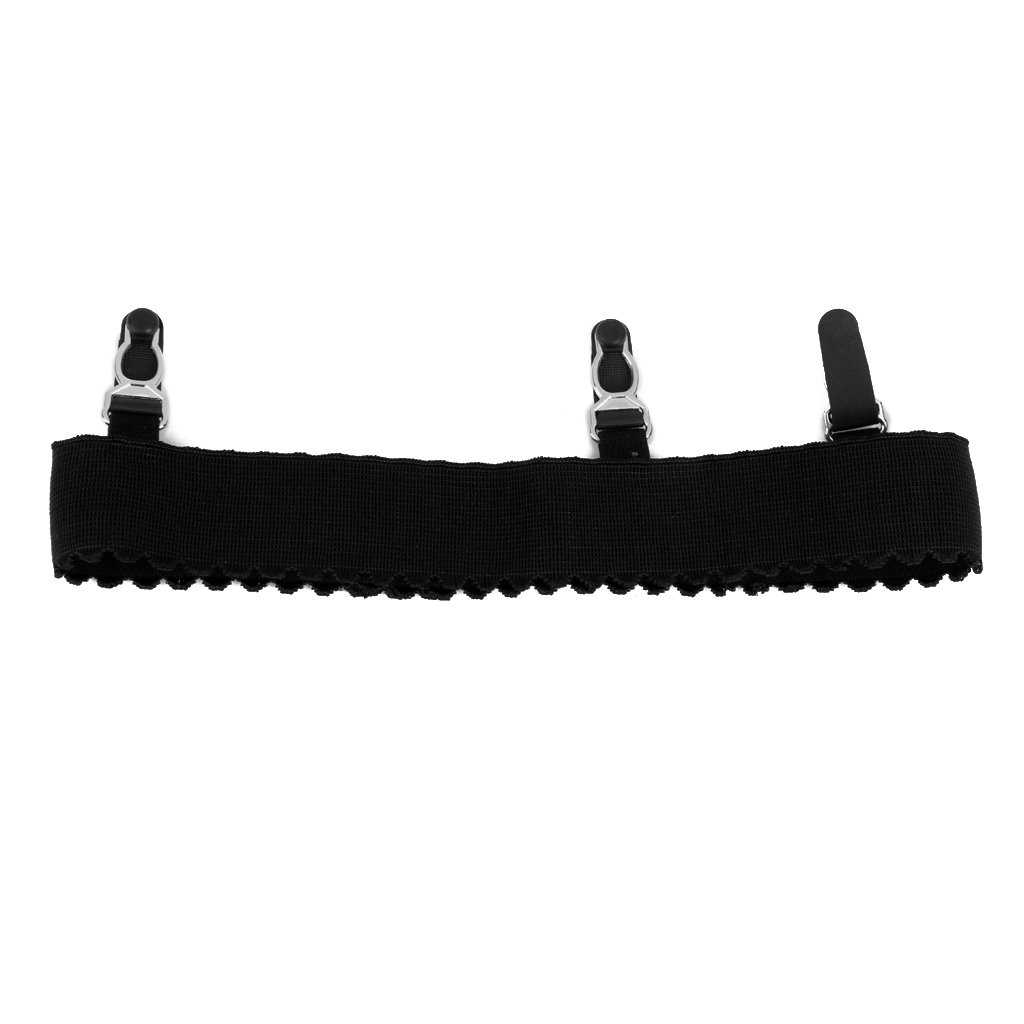 Meadawgs® Elastic Nylon Anti-Slip Sock Garters Sock Suspenders for Women Black|Clothing, Shoes & Accessories | Womens Clothing |Garter Belts|-image-4