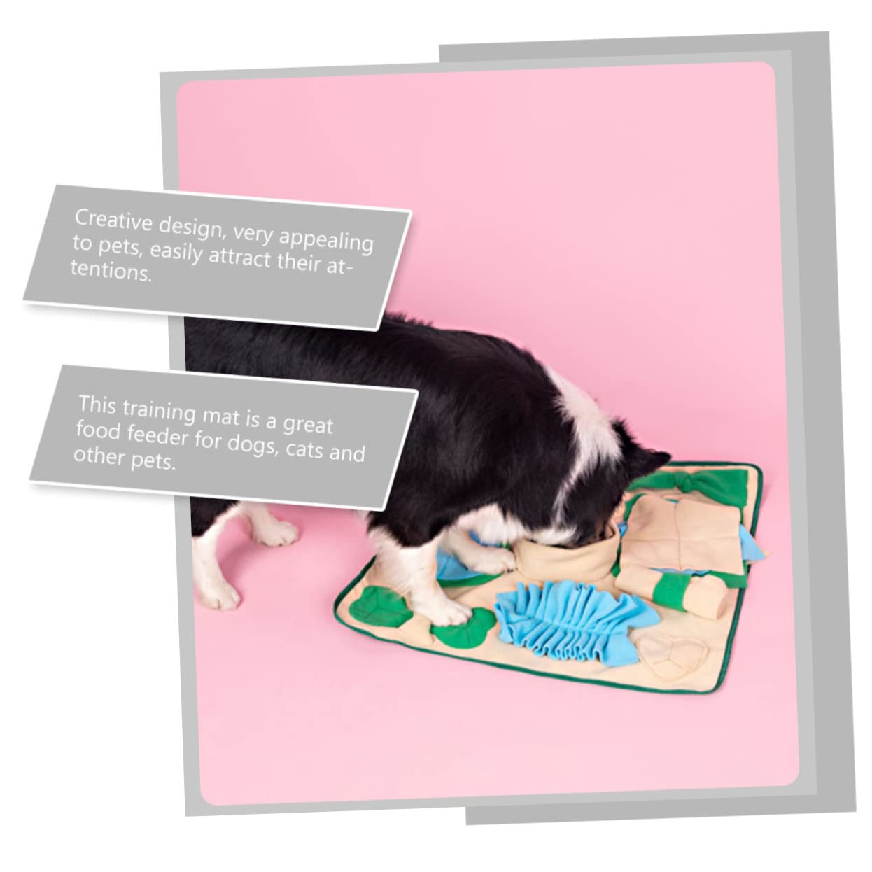 Hohopeti Schnüffelmatte für Langsames Fressen für Hunde aus Synthetischem Material und Geistige Stimulation mit Realistischem Design Kreatives Hundetrainings Futterplatz Zubehör