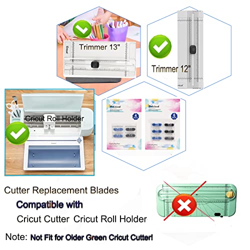Vikdook Paper Cutter Replacement Blade For Cricut Portable Trimer 12” 13” Roller Holder Cutter Replace Cutting Scoring Blade For Cricut Timmer #TOP3
