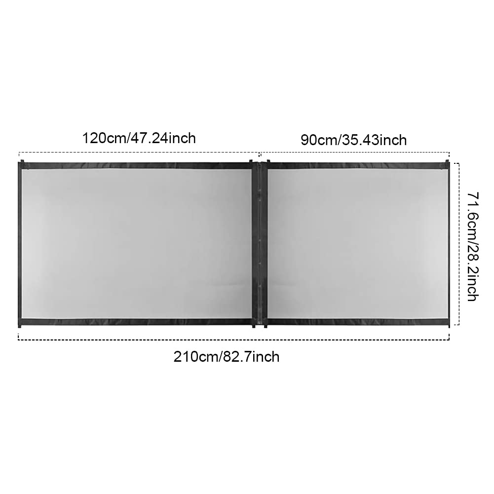 Puerta mágica para perros, puerta mágica para mascotas, valla plegable de malla portátil, mantiene a tu bebé y mascotas lejos de la cocina y al aire libre (tamaño: 82.7 x 28.2 pulgadas) 2