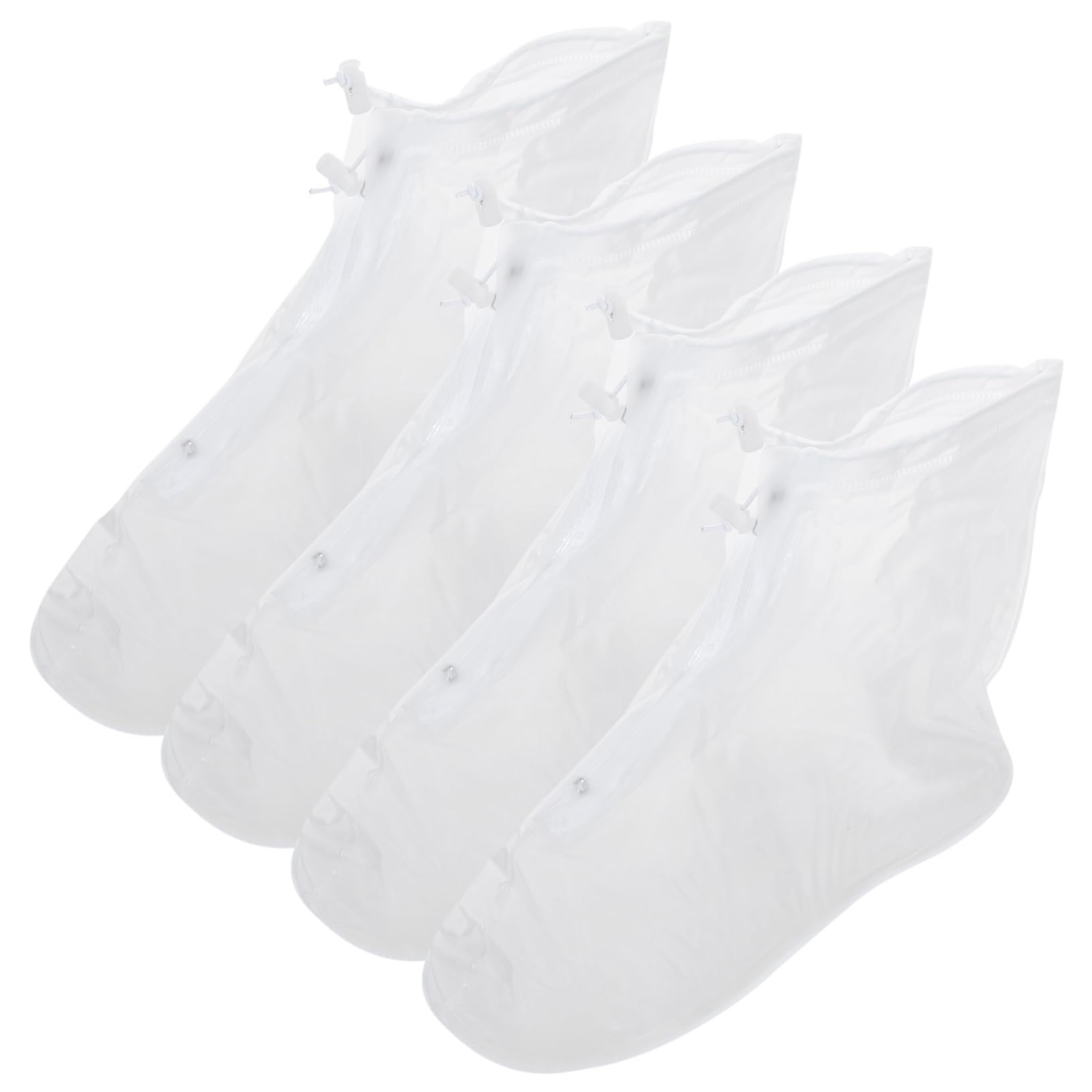 KICHOUSE 2 Pairs Waterproof Overshoes Rain Shoe Covers No- Shoe Protectors Reusable Shoe Covers Raining Shoe Covers Shoe Covers for Rain Adult Shoes Cover Silicone Shoes Case