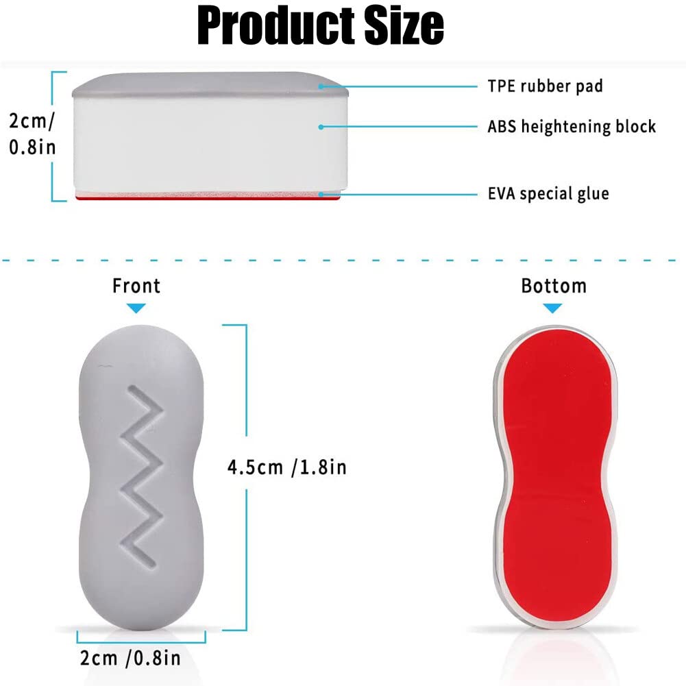 8PCS Toilet Seat Bumpers Universal Lid Bidet Replacement Bumper Kit Seat Spacers Attachment Replacement Stabilizers for WC Cover - Image 2