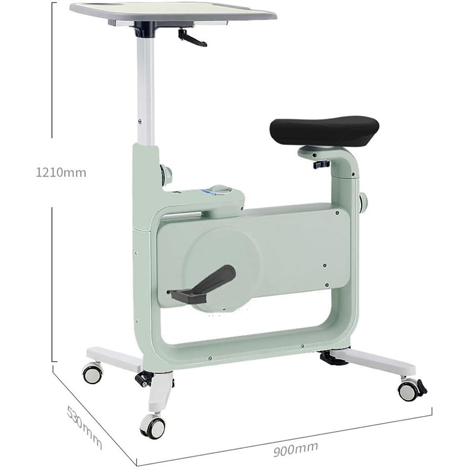 Rower spinningowy z 8-stopniowym oporem magnetycznym – biurko z regulacją wysokości, rower treningowy do użytku wewnątrz domu, aerobiku i fitnessu