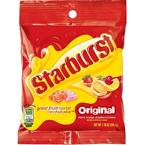 Starburst Original Fruit Chews Candy, 7.2 ounce (12 Bags) Cover