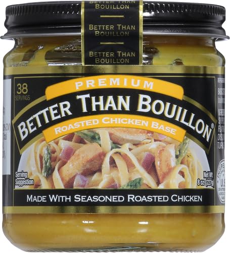Better Than Bouillon Premium Roasted Chicken Base,Made with Seasoned Roasted Chicken,38 Servings,Blendable Base for Added Flavor,8-Ounce Jar,(Pack of 2) image 5