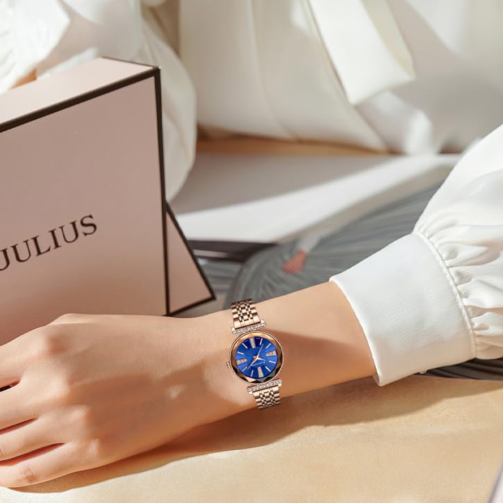Image of Giordano Stylish Diamond Studded Analog Wrist Watch for Women with Elegant Diamond Cut Glass and Glass Coated Stainless Steel Strap - GZ-60084
