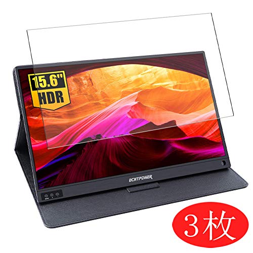 VacFun Lot de 3 HD Clair Film de Protection d'écran pour ECHTPower 15.6 Monitor Display, Film Protecteur sans Bulles, Auto-Cicatrisant(Non vitre Verre trempé)
