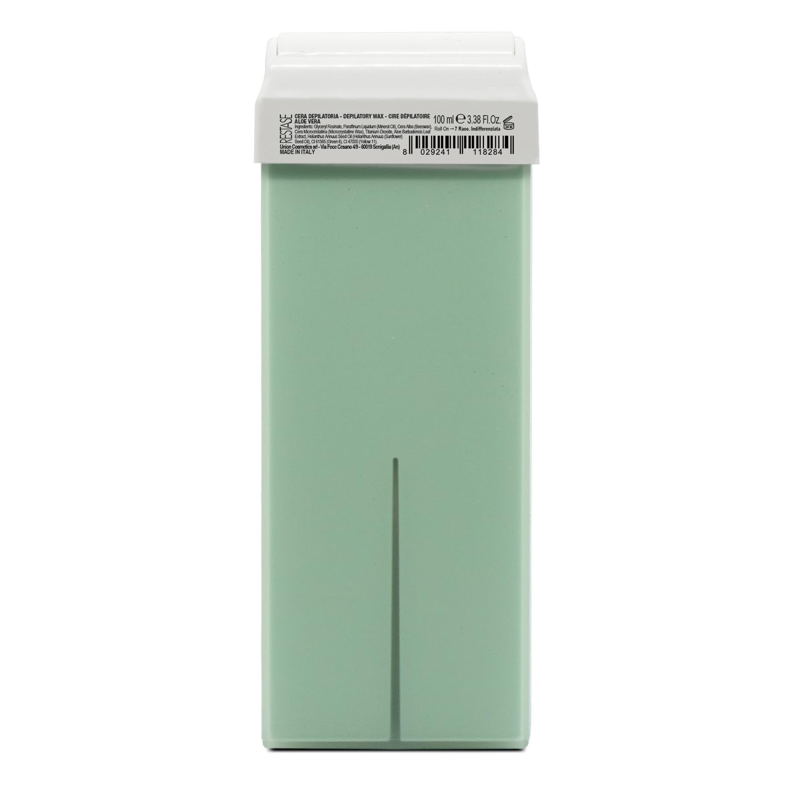 RESTASE Wosk do depilacji rozpuszczalny w tłuszczach, Aloe Vera do skóry suchej, 100 ml, wyprodukowany we Włoszech