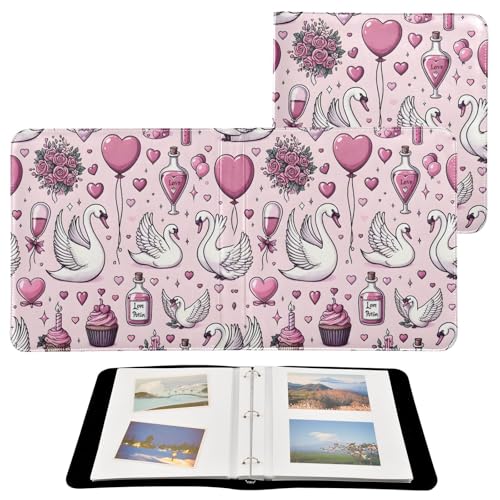 Álbum de fotos adhesivo DIY Scrapbook FLildon con cubierta de cuero PU, 3 anillas, 40 páginas, tamaño externo 11.8 x 11.2 pulgadas miniatura 2