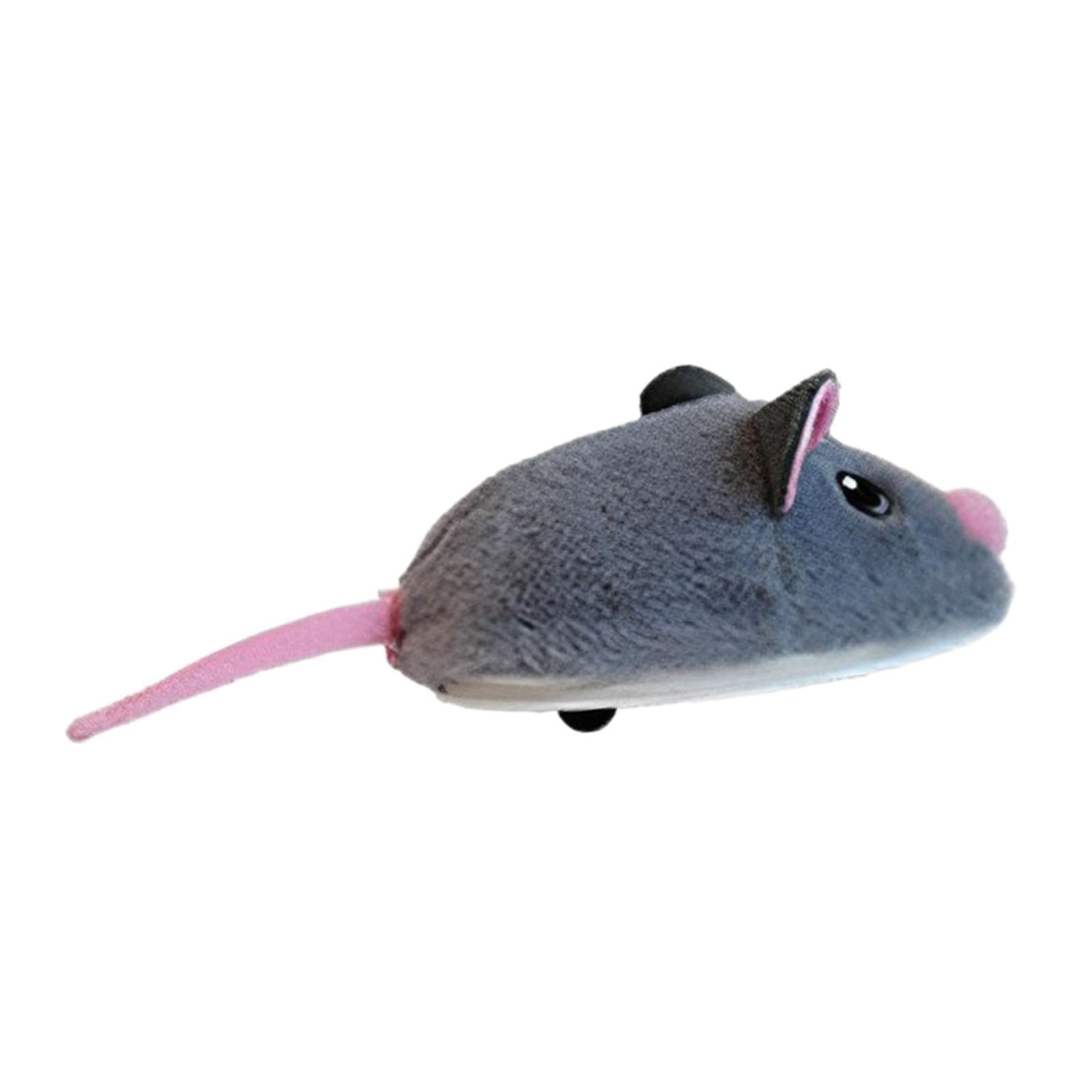 Lot de 5 souris électriques interactives pour chats d'intérieur Gris