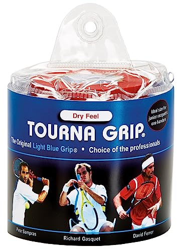 Tourna Grip, Original Dry Feel Tennis Grip (30 Grips) in a Vinyl Pouch