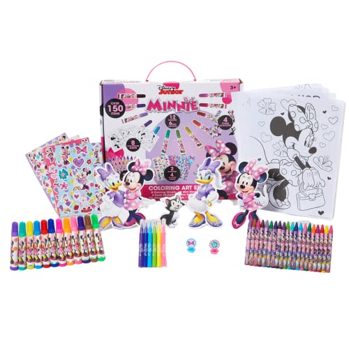 Disney Minnie Mouse Coloring Art Set for Kids 150+ Pieces with Stickers