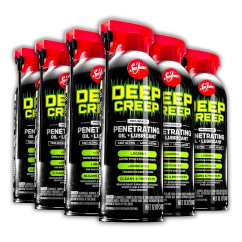 DC-14 Deep Creep Penetrating Lubricant 12 oz Professional Rust Remover Moisture Displacer Thread Loosener & All-Purpose Spray for Automotive Marine Industrial & Home Use | 6 Pack Special