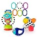 Sassy Discover The Senses Developmental Gift Set for Newborns and Up | Includes Bumpy Ball, High Chair Toy, Water-Filled Teether, 9 Piece Ring O' Links