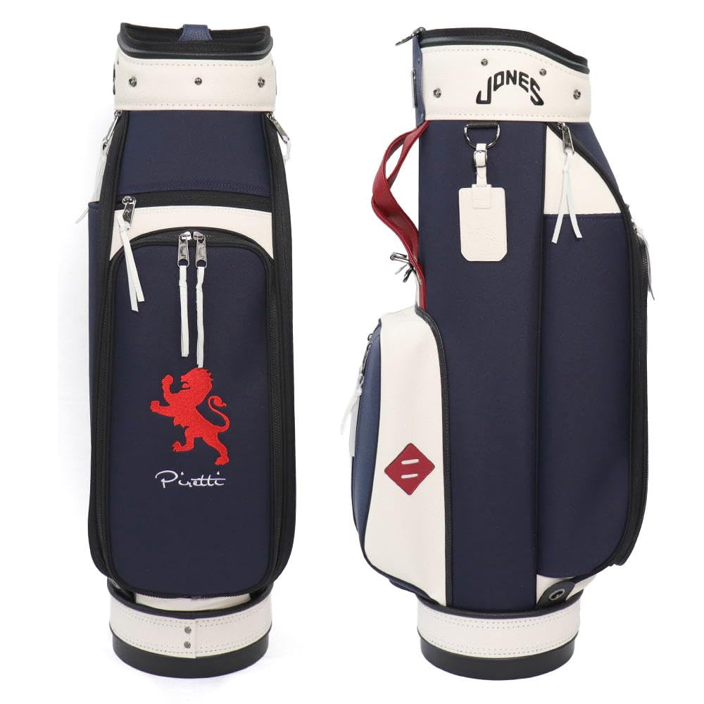JONES GOLF RIDER キャディバッグ　ホワイト×ネイビー Amazon | ピレッティ(Piretti) ゴルフ キャディバッグ 8.5型 PIRETTI