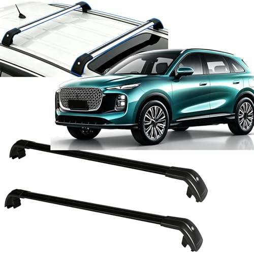 Roof Rack Cross Bars for Chery Tiggo 8 2026-2027,Heavy Duty Roof Rack Crossbar,Lockable,No-Drill Installation,Essential Gear for Camping & Long Trips,Black Version
