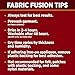 Aleene's Fabric Fusion Glue, Permanent Adhesive, 2 fl oz No-Sew Fabric Glue for Clothes, Denim, Polyester, Cotton, Flannel, Dries Flexible