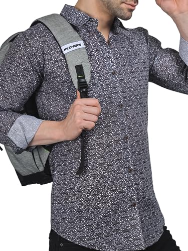 Image of TryBuy Luxe Edition Men's Linen Casual Printed Full Sleeves Shirt