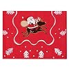 180x40cm Kerst Tafelhoes, Wasbaar Tafelkleed, Tafelbeschermer Cover voor Kerst Verjaardag Party Tafel Decor Rood