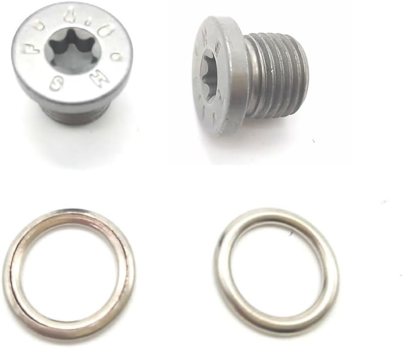 Oil Drain Plug Fit for AUDI VW TIGUAN PASSAT Q3 A3 S3 BMW 89V3 E28 E30 E34. Quattro N91167901 (2 Pack)