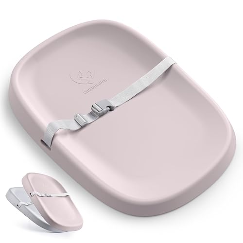 Miniatura 9 de Bellababy Cambiador de bebé, impermeable y antideslizante, suave, fácil de limpiar, ligero, portátil, poliuretano (PU), 27.6 * 19.2 * 2.9, gris