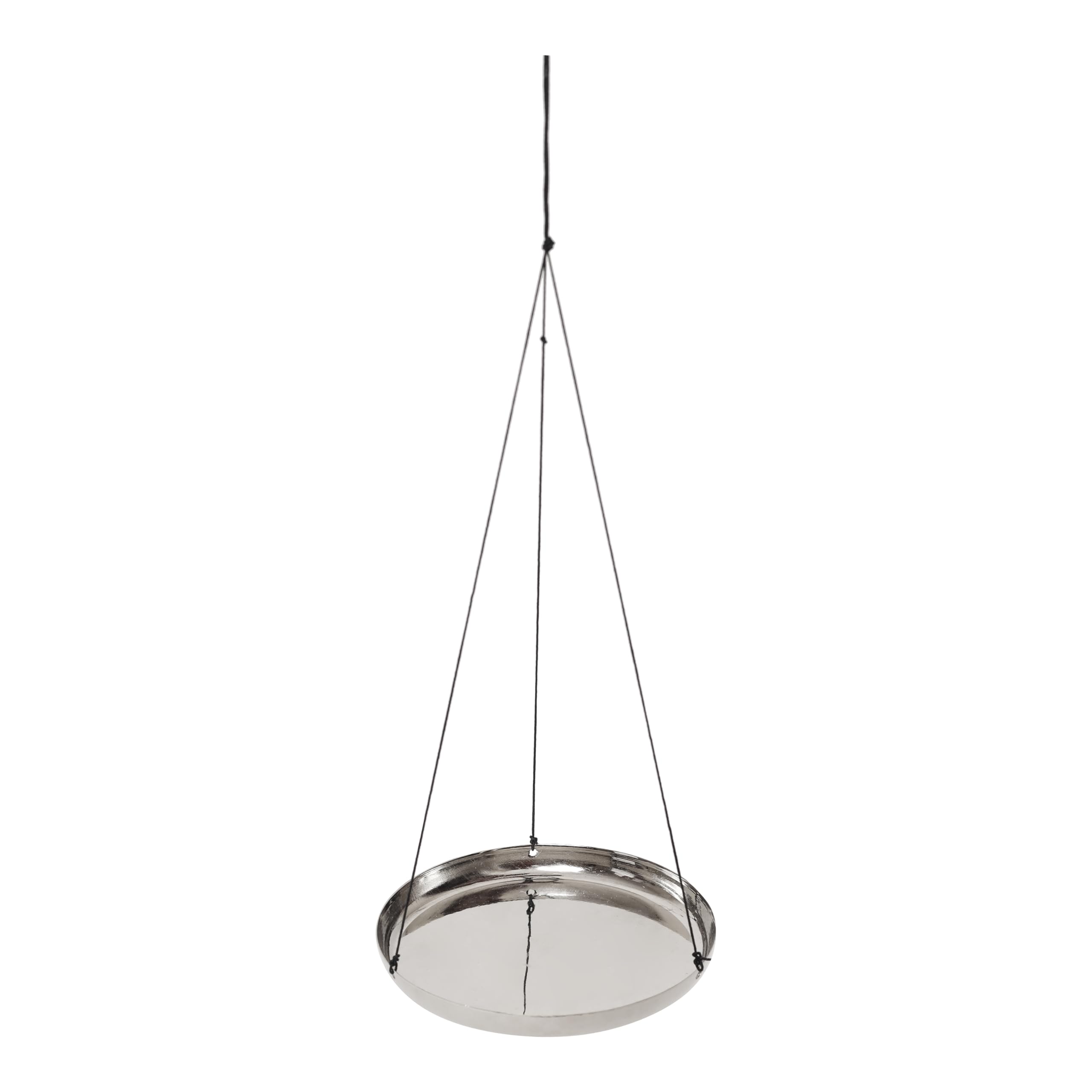 EISCO Scale Pan, 4.2" (107mm) Diameter - Brass Plated with Cording