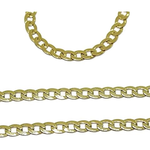 Cadena de Oro Amarillo de 18k para Hombre Maciza Tipo barbada Cover