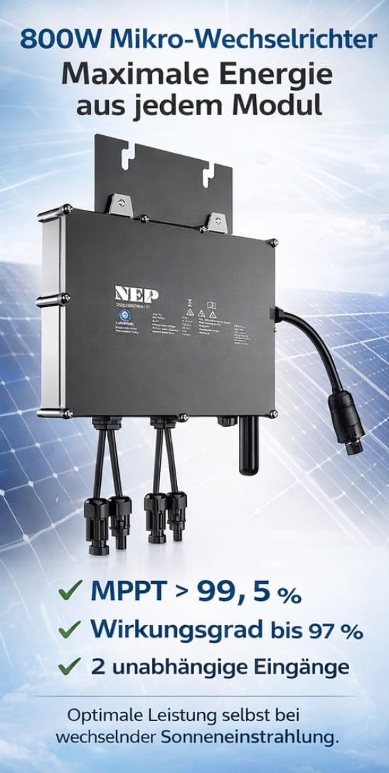 SHP Invertitore Wi-Fi NEP 800W