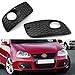 Artudatech - Griglia anteriore per auto, coppia di griglie di ricambio per fendinebbia anteriori per V W Golf MK5 GTI 2006-2009