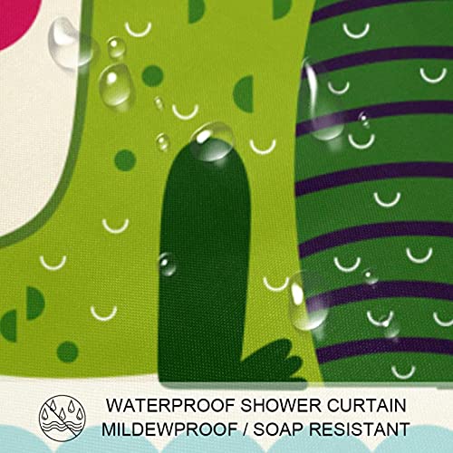 Rideau de douche pour salle de bain imperméable à motif crocodile