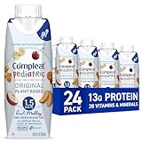 Compleat Pediatric Original 1.5mL, Plant-Based Nutritionally Complete Tube Feeding Formula, Fruit Medley Flavor, 24 Pack