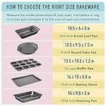 Amazon Basics Nonstick Round Muffin Baking Pan, 12 Cups, Set of 2, Gray, 13.9x10.55x1.22" - Image 4