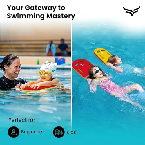 Image of VFK by Xtrim 25mm Extra Thick Swimming Kick Board, Swimming Floater for Adults & Kids, Kickboard for Beginners Training, Float Pad with All Holding Angles