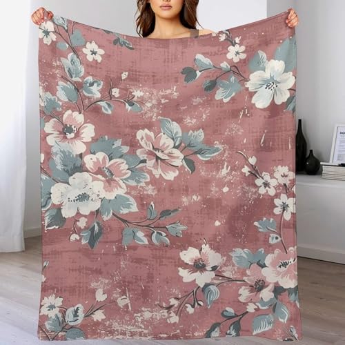 Couverture en micro polaire légère à fleurs : la solution textile contre les nuits fraîches - 6