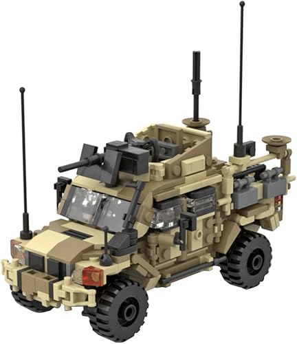 Kit moderno de construcción de vehículos militares, 437 piezas, juegos de ensamblaje de modelos de coche blindado, juguetes creativos regalos para