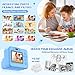 Yosfeng Instant Print Camera for Kids - Christmas Birthday Girls Boys Gifts for Age 3 4 5 6 7 8 9 10 Year Old, 2.4 Inch Screen Kids Instant Camera, Kid Digital Video Dual Cameras with 32 GB SD Card