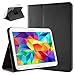 Price comparison product image doupi Smart Flip Cover for Samsung Galaxy Tab 4 (10.1 inch), Deluxe Protective Case with Sleep/Wake Function 360 Degree Rotatable Stand Screen Protector, Black