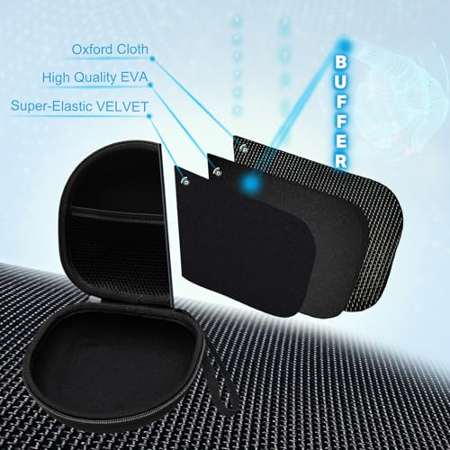 Image of Headphone Headset Case for Beats Studio Pro /JLab JBuds Lux ANC /JLab Go Lux ANC /JBL /TOZO /BERIBES /Picun /KVIDIO Noise Cancelling Over-Ear Foldable Headphones, Black