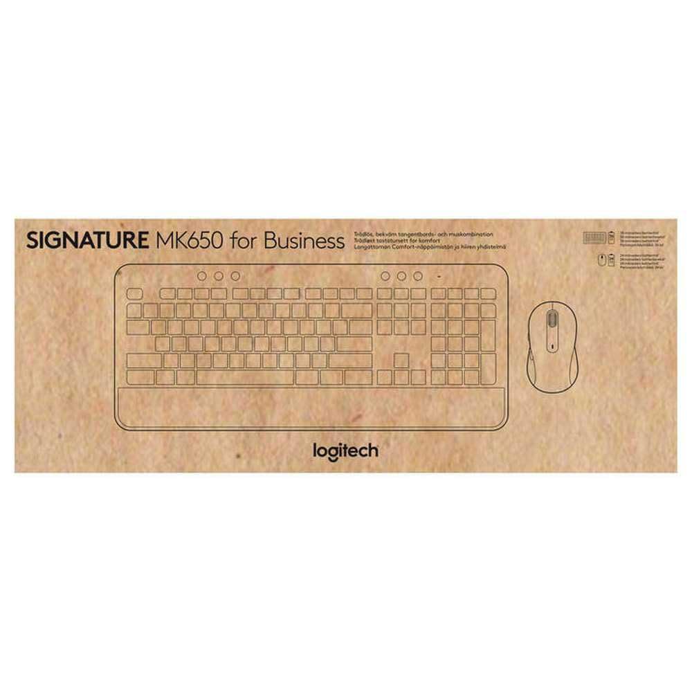 Logitech Signature MK650 Combo for Business Teclado Ratón Incluido RF Wireless + Bluetooth QWERTY US International Graphite