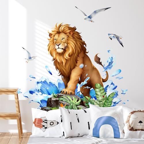 Vinilos Decorativos Jungle con León Tropical 2 Plancha miniatura 5