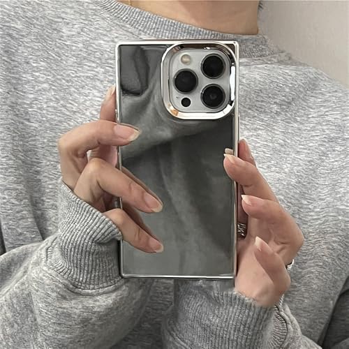 Coque iPhone 14 Pro Max argentée de luxe avec finition galvanisée brillante